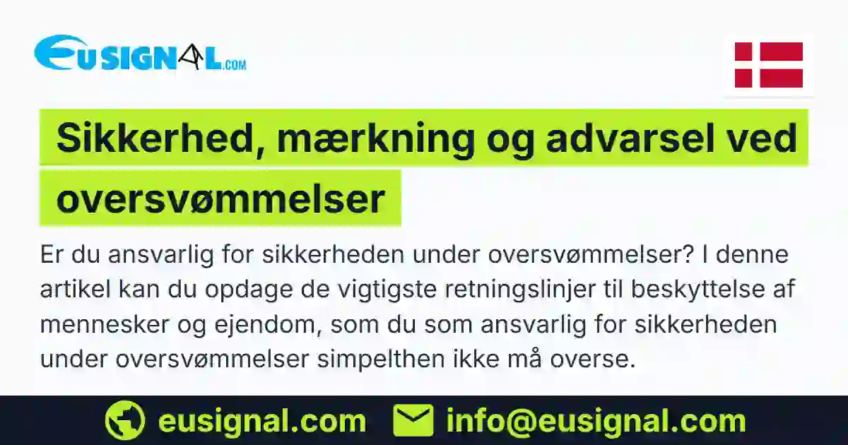 Sikkerhed, mærkning og advarsel ved oversvømmelser EUSIGNAL Danmark