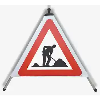 Panneau triangulaire pliable — TRAVAUX | EUSIGNAL