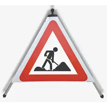 Opvouwbare waarschuwingspiramide — WEGWERKZAAMHEDEN | EUSIGNAL