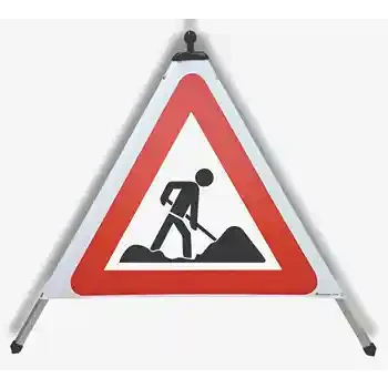 Faltbares Warndreieck — STRASSENARBEITEN | EUSIGNAL
