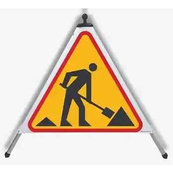Ostrzegawcza piramida drogowa — ROBOTY DROGOWE | EUSIGNAL