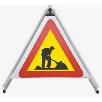 Предупредителна пирамида — РЕМОНТ НА ПЪТЯ | EUSIGNAL