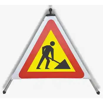 Склопива саобраћајна пирамида — РАДОВИ НА ПУТУ | EUSIGNAL