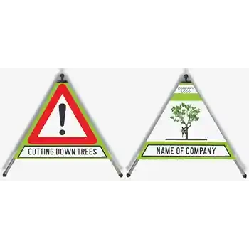 p042007 ABBATTIMENTO ALBERI Italia EUSIGNAL Piramide di segnalazione Triangolo di emergenza