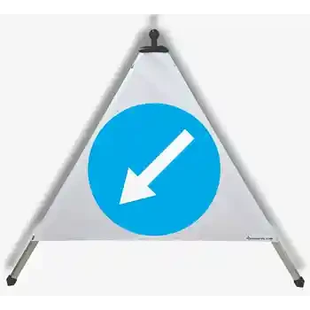 Hoiatuskolmnurk — KOHUSTUSLIK SÕIDUSUUND VASAKULE | EUSIGNAL