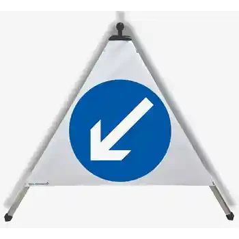 Предупредувачка пирамида — ЗАДОЛЖИТЕЛНА НАСОКА ЛЕВО | EUSIGNAL