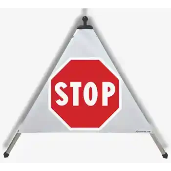 Piramidë paralajmëruese — STOP | EUSIGNAL