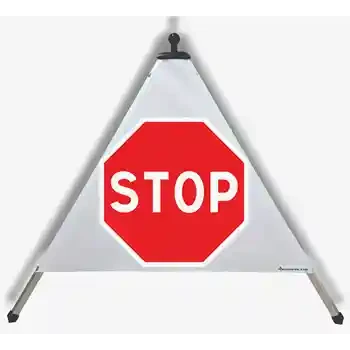 Panneau triangulaire pliable — STOP | EUSIGNAL
