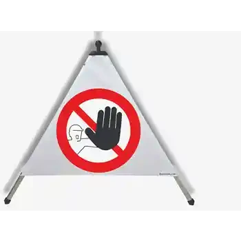 Склопива саобраћајна пирамида — ЗАБРАЊЕН ПРИСТУП | EUSIGNAL